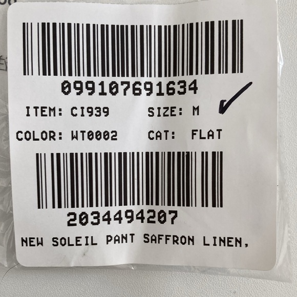 J. Crew Women's New Soleil pant in linen Medium White Color - Picture 7 of 8